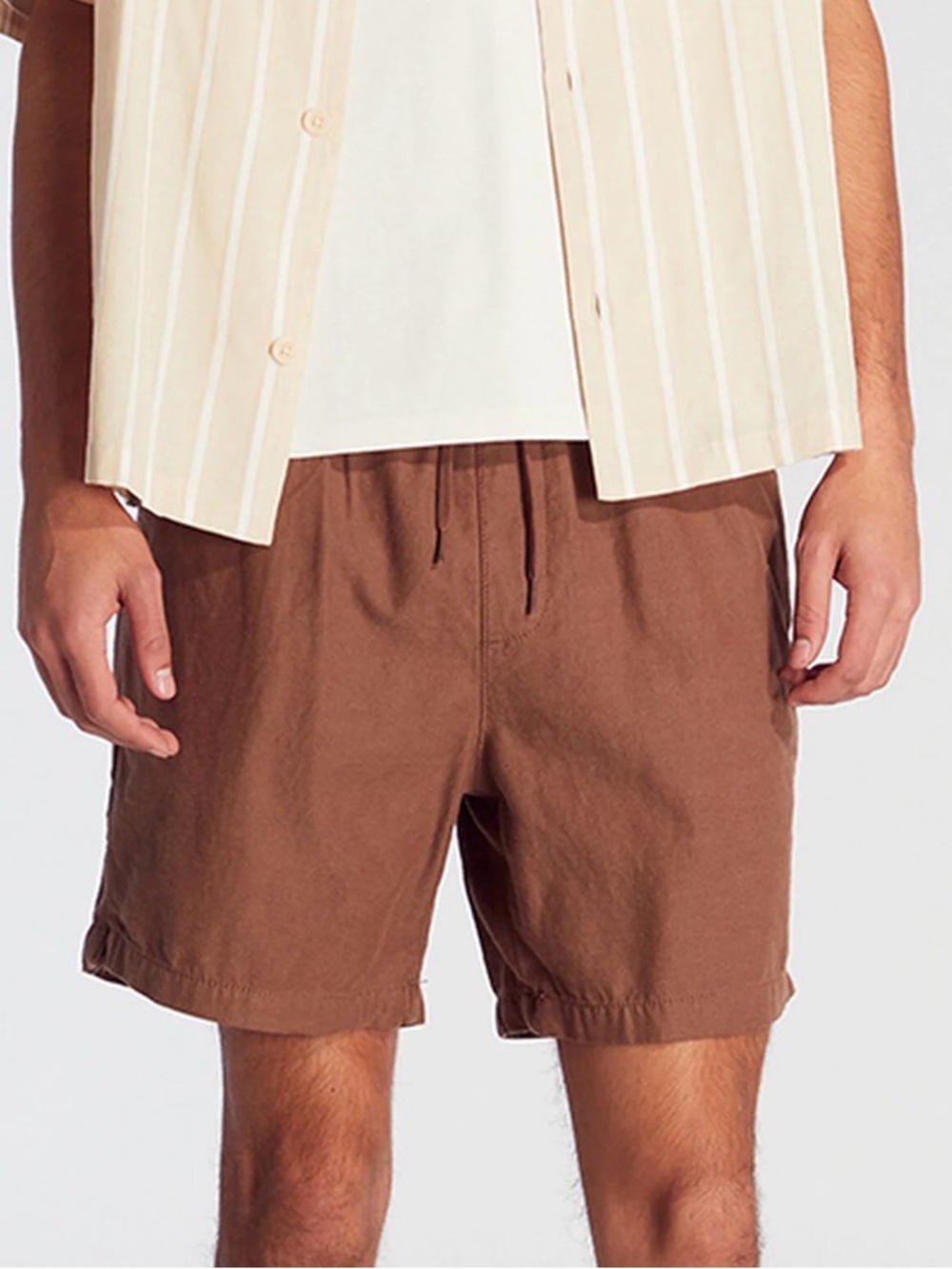 Pacsun Cole Volley Shorts Brown Men’s S Pockets Sustainable Cotton Broken In